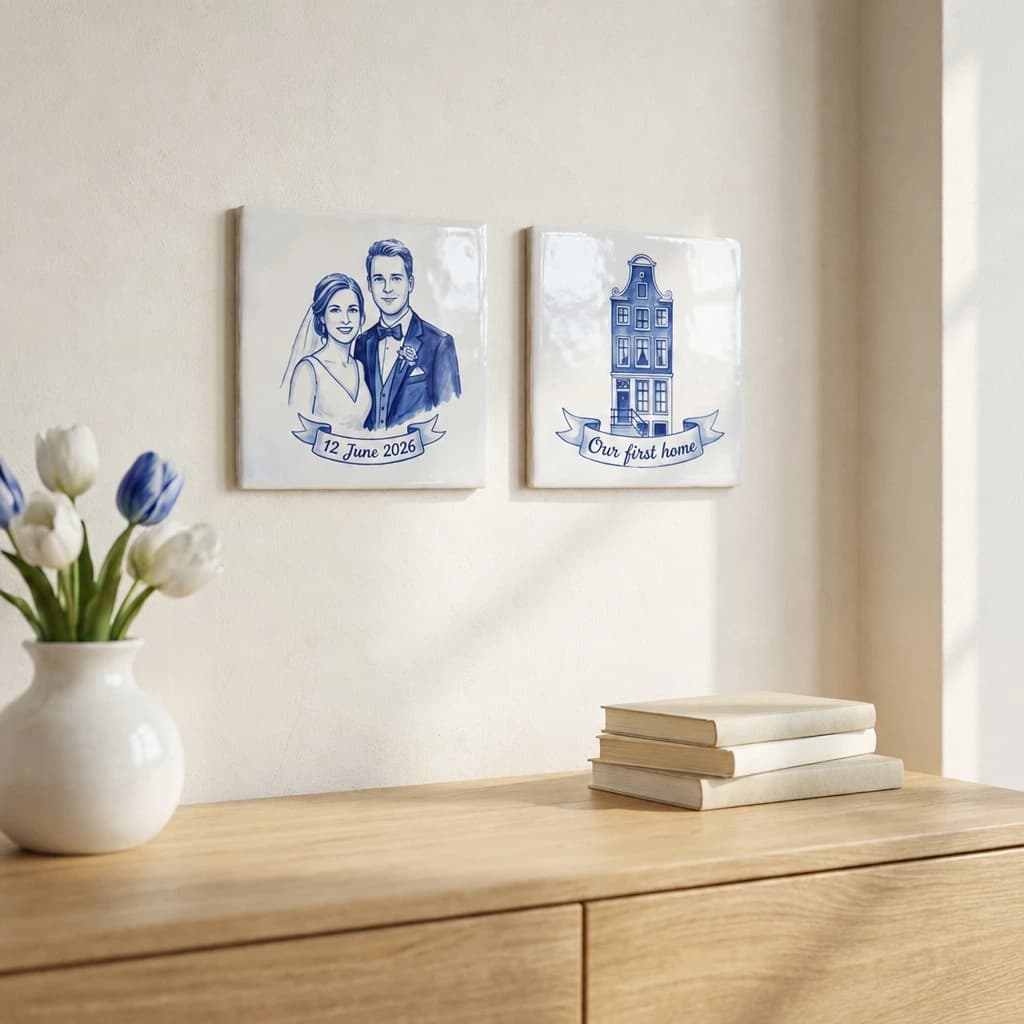 Delfts blauw fototegeltje, productfoto 6 uit de webwinkel