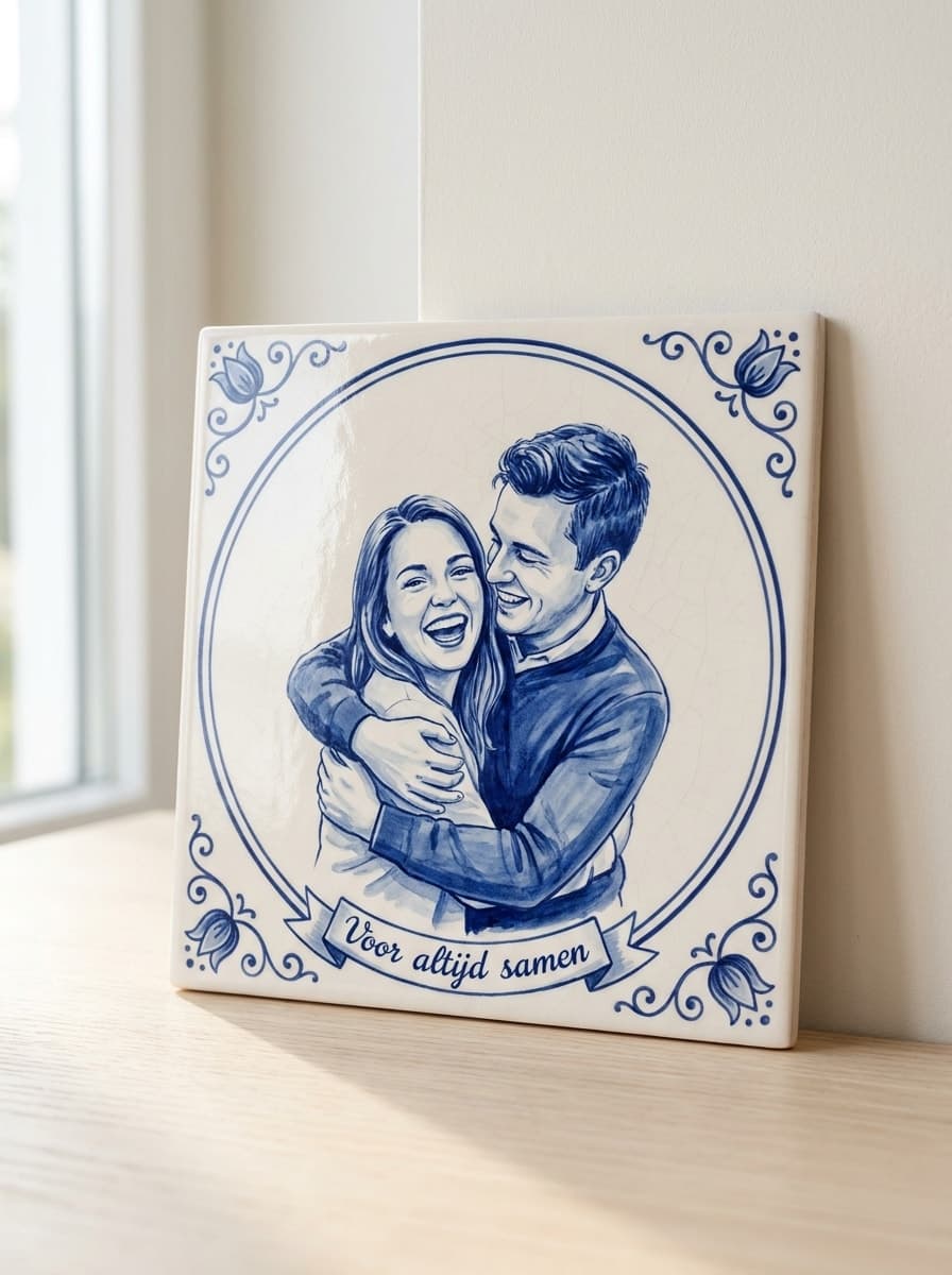 Delft Blue Photo Tile