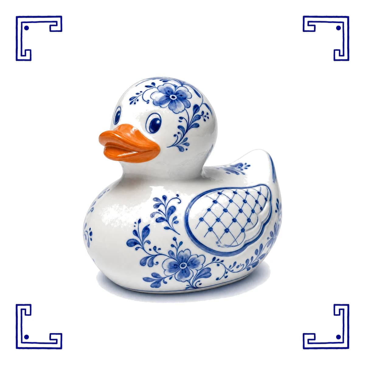 Rubber duck – Delft blue tile