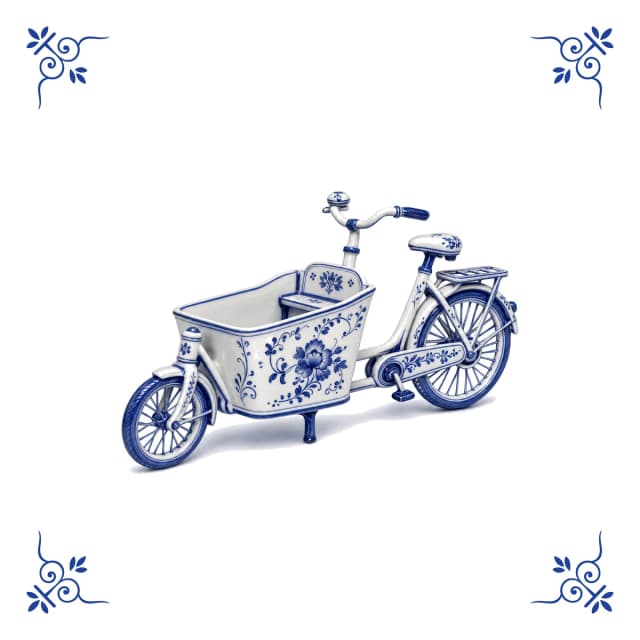 Cargo bike, Delft blue tile