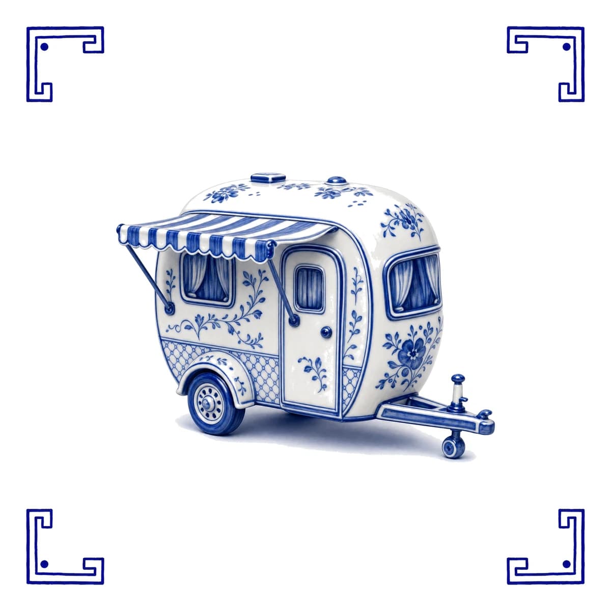 Caravan – Delft blue tile