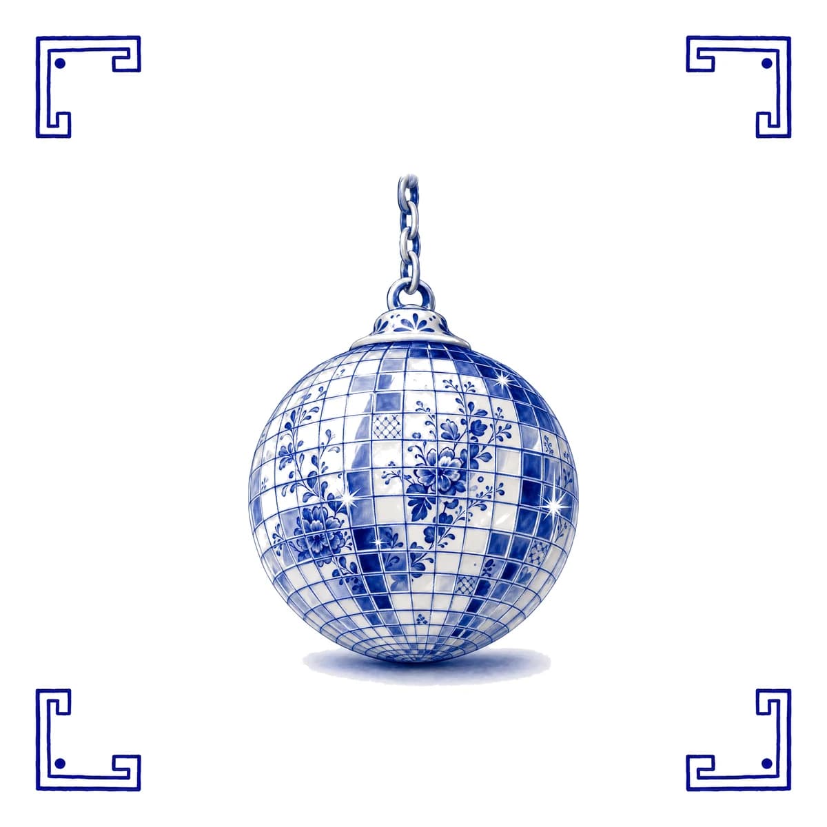 Disco ball – Delft blue tile