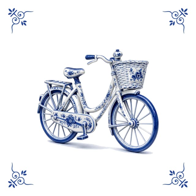 Dutch bicycle, Delft blue tile