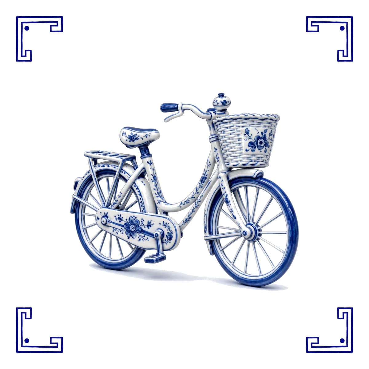 Dutch bicycle – Delft blue tile