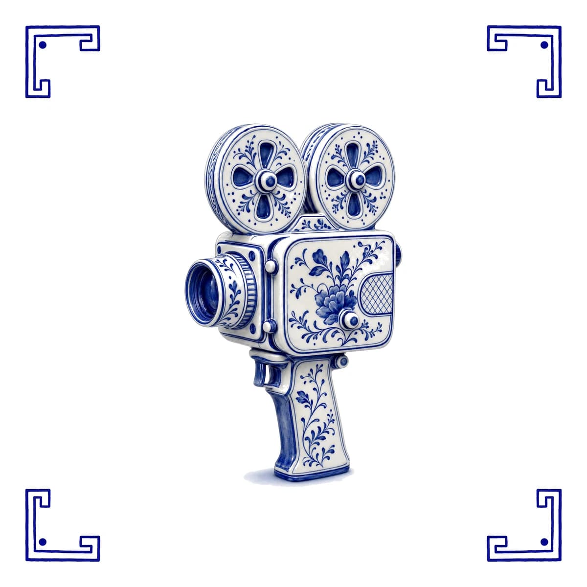 Film camera – Delft blue tile