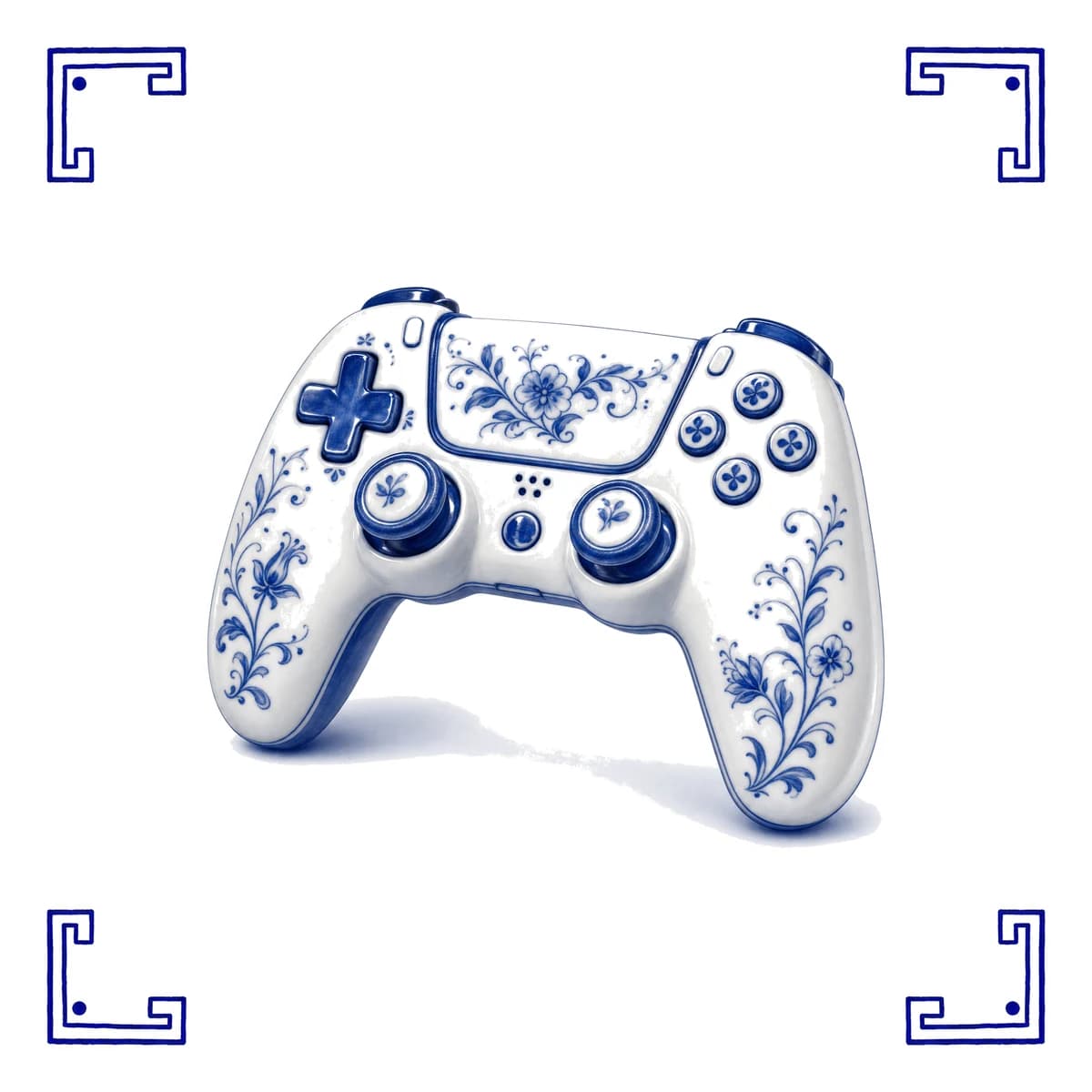 Game controller – Delft blue tile