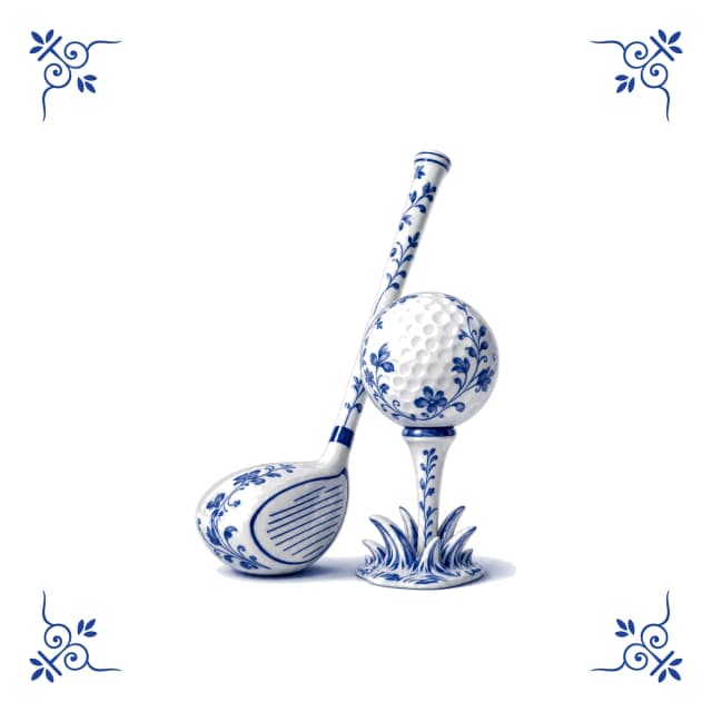 Golf, Delft blue tile