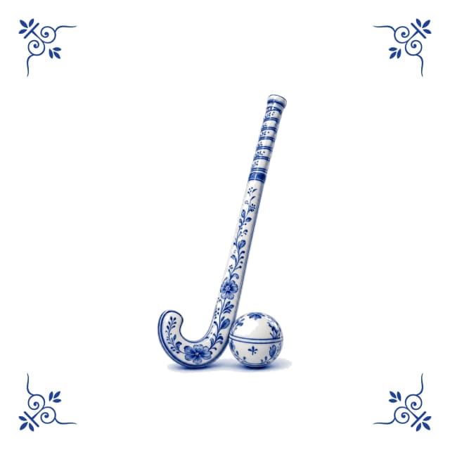 Field hockey stick, Delft blue tile
