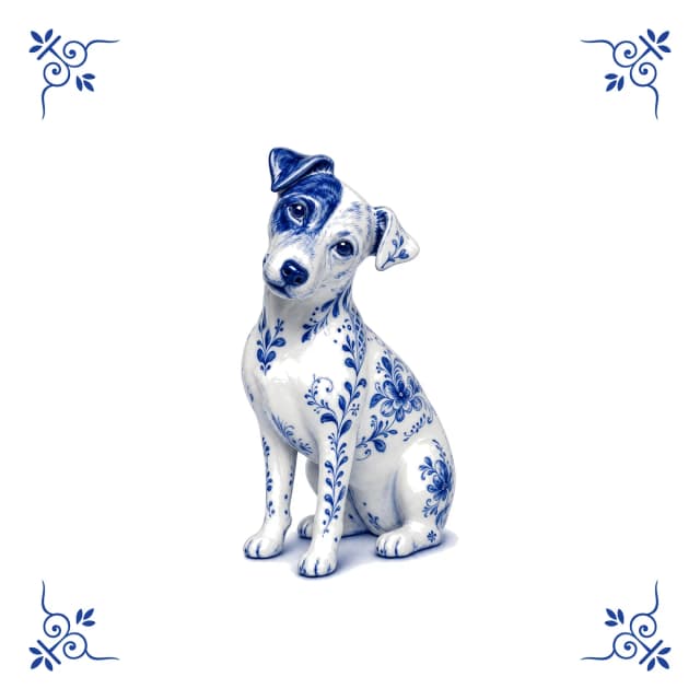 Jack Russell, Delft blue tile