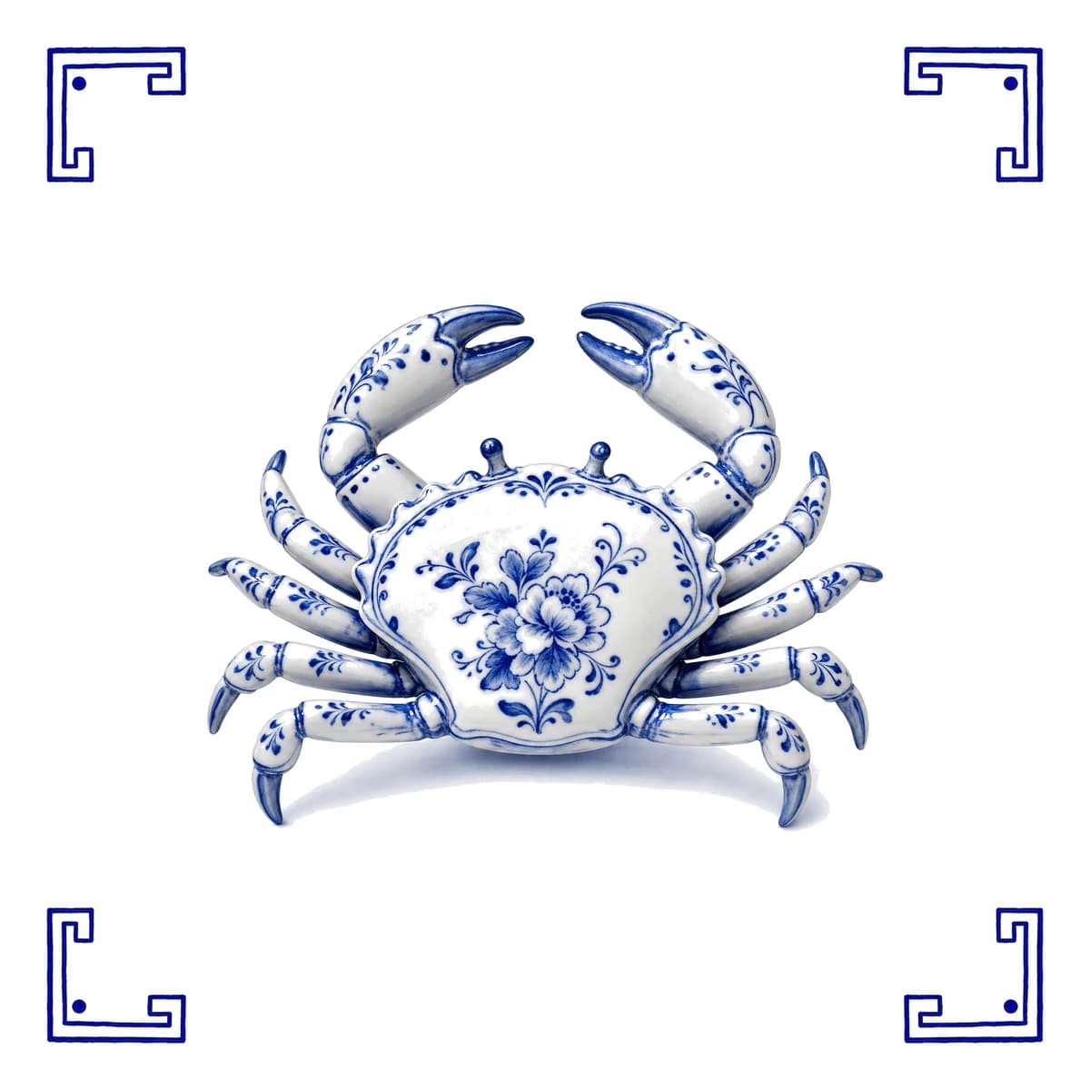Crab – Delft blue tile