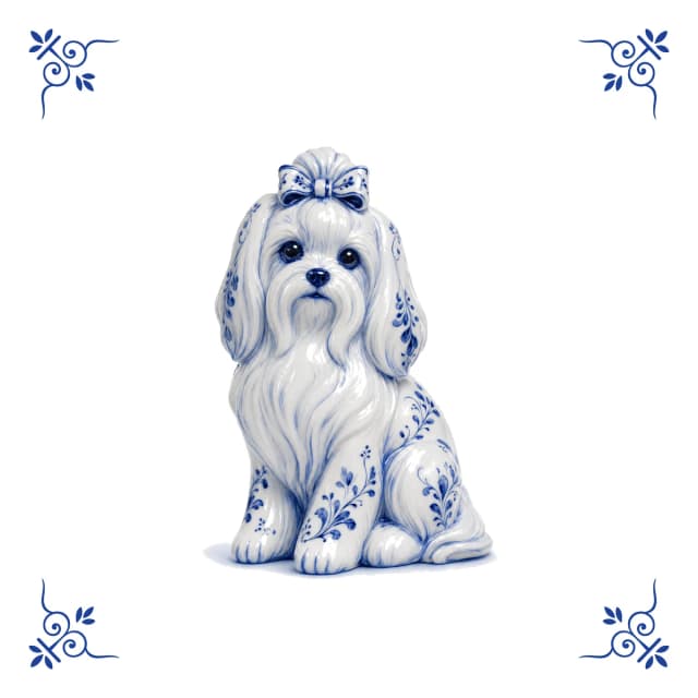 Maltese, Delft blue tile