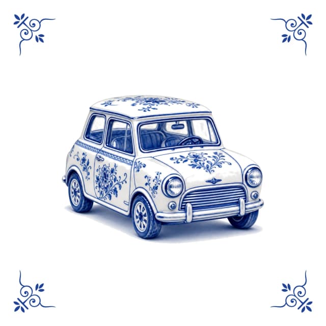 Classic Mini, Delft blue tile