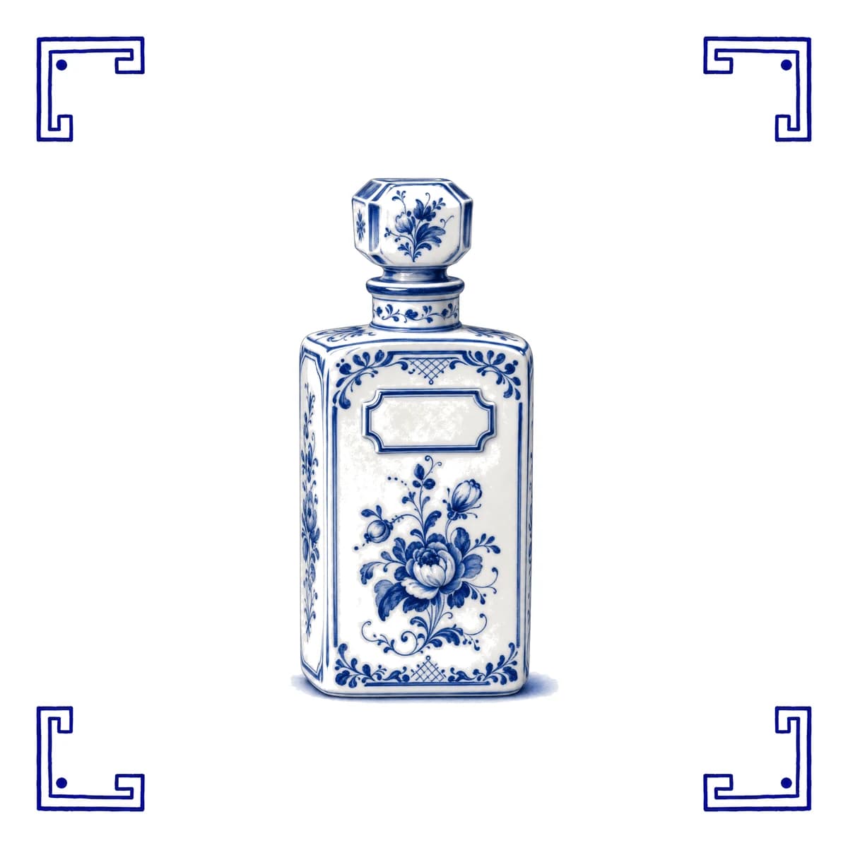 Perfume bottle – Delft blue tile