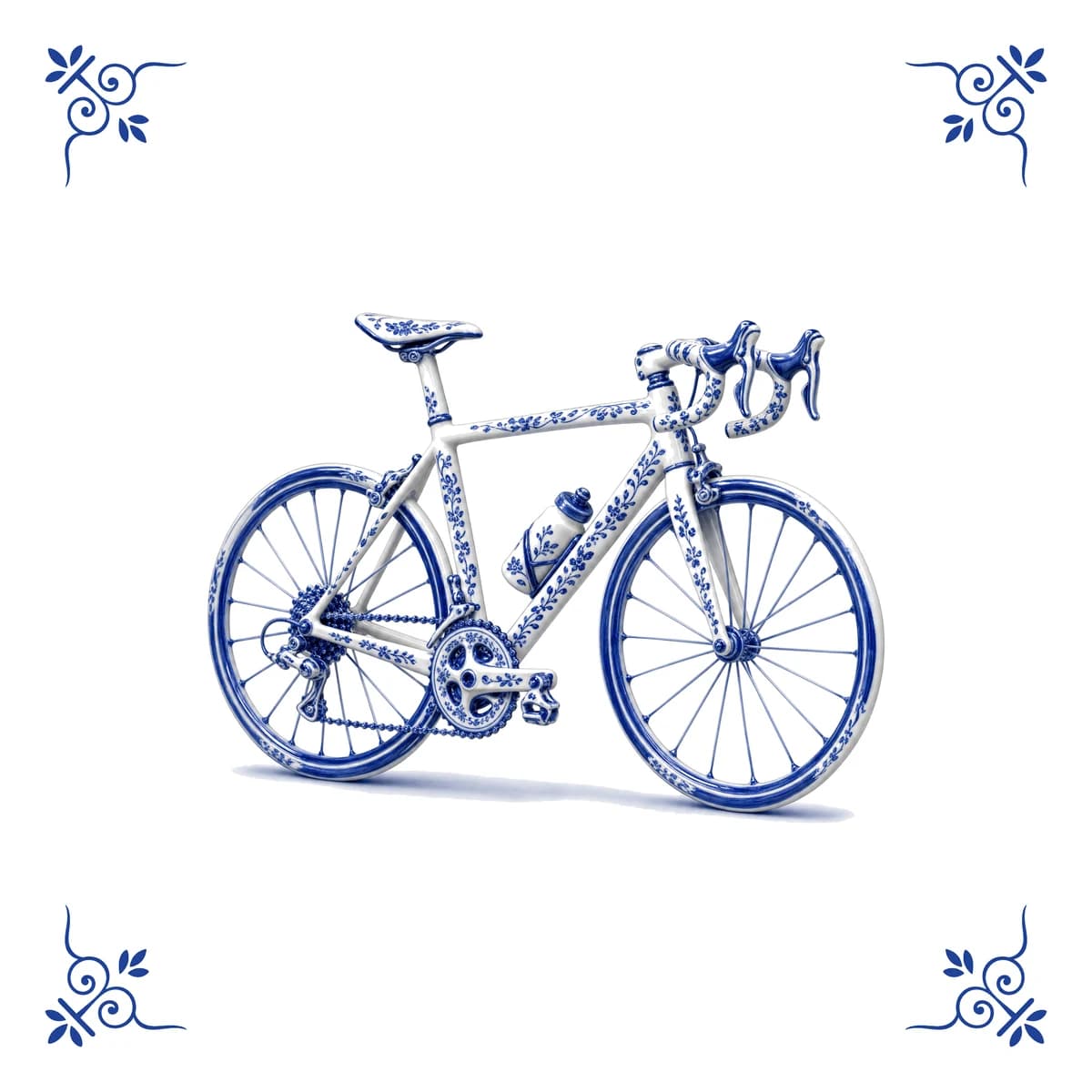 Road bike – Delft blue tile
