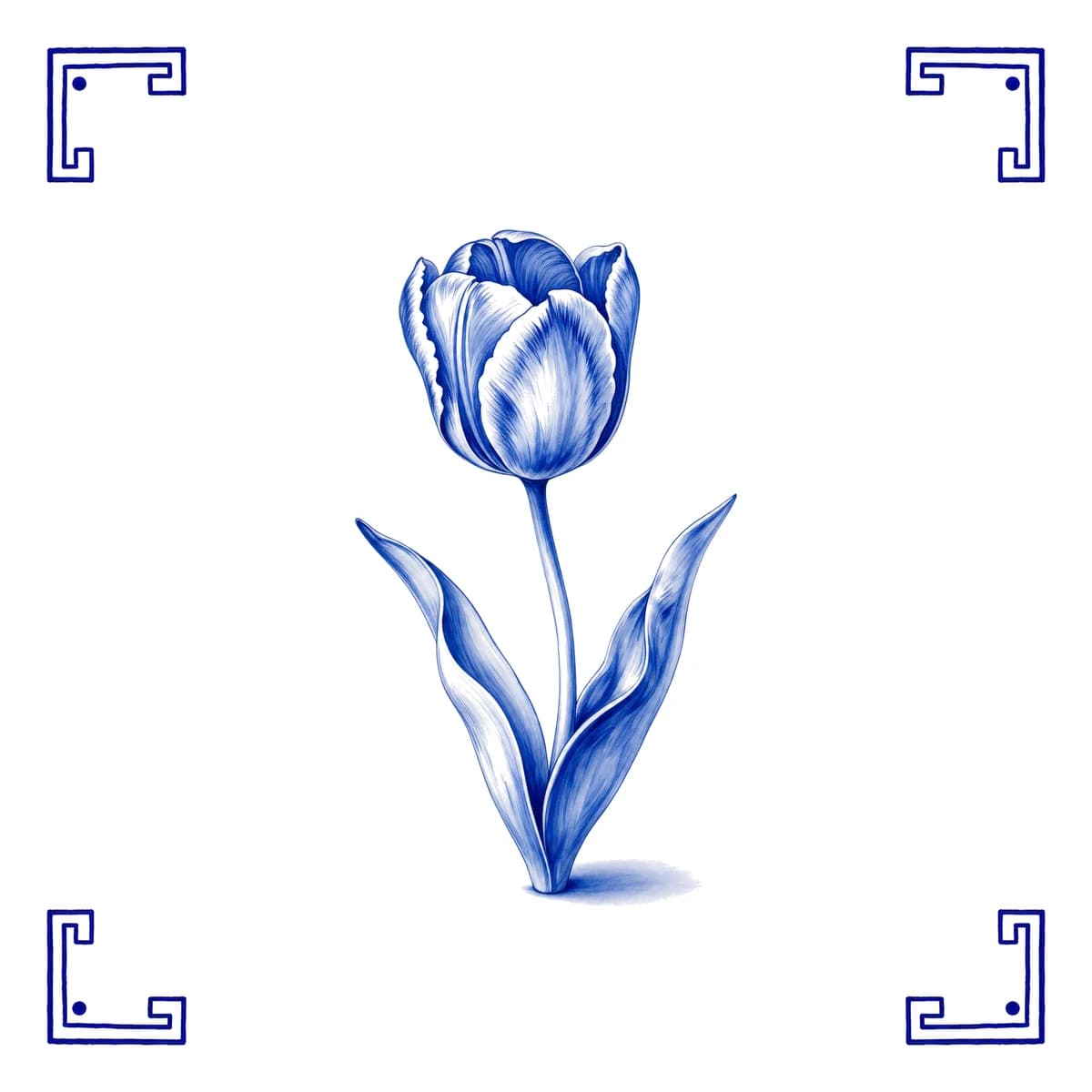 Tulip – Delft blue tile
