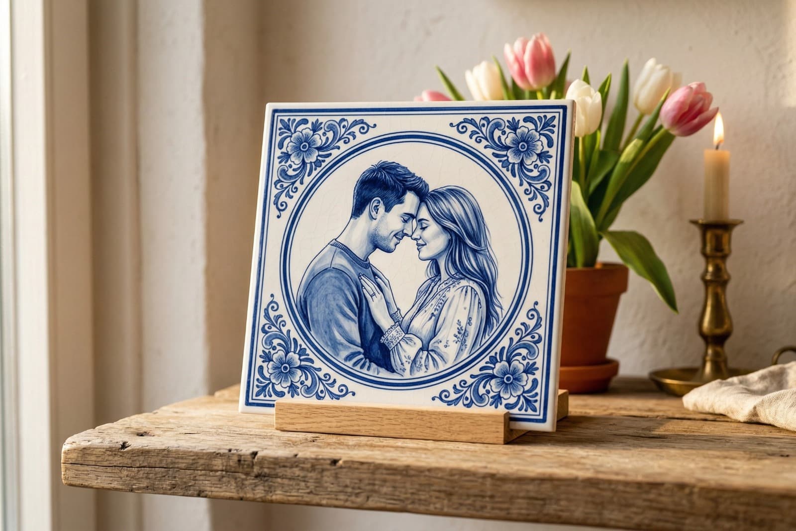 Delft Blue Photo Tile